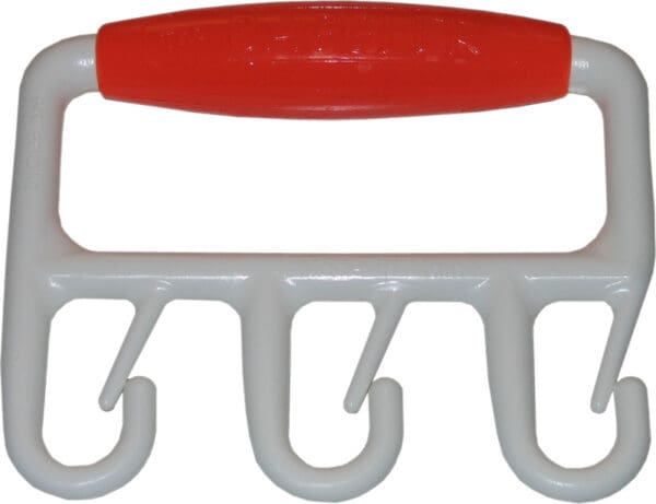 Orange Handle, White Baggler