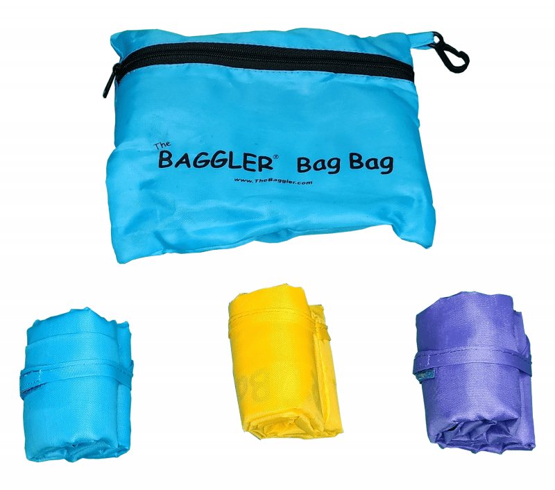Light Blue Baggler Bag Bag - Light Blue, Yellow, Purple