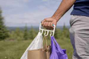 Shopping Bag Carrier for Arthritic Hands